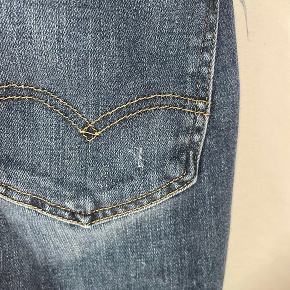 Levi's Medium Wash Skinny Denim Overalls - Picture 6 of 6